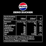 Pepsi Zero Sugar, Erfrischungsgetränk ohne Zucker von Pepsi, ohne Kalorien, Set 6 x 1,75 Liter Alkoholfreie Getränke Naty Shop