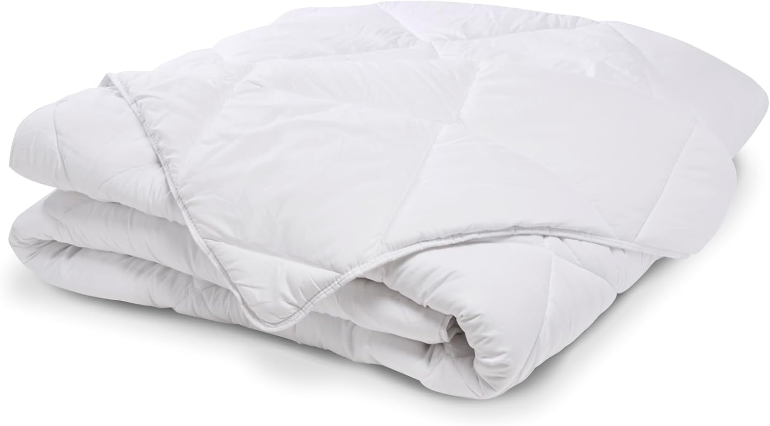 Warme Steppdecke für 1 Person, Hygiafill 95° waschbar, professionell getestet, weiß, 140X200Cm, KBOB40 Steppdecken und Steppdecken Naty Shop
