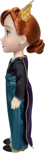 Disney Frozen 2 Anna Doll – eine 35 cm große bewegliche Puppe in einem ikonischen Modekleid mit dem Arendelle-Wappen und einer Tiara für zusätzlichen Spaß, für Mädchen ab 3 Jahren