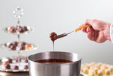 Reber Mozartkugeln – Süßwarenbeutel mit 8 Stück – Echte Reber Mozartkugeln aus dunkler Schokolade, Marzipan und Nougat – 1 x 160 g
