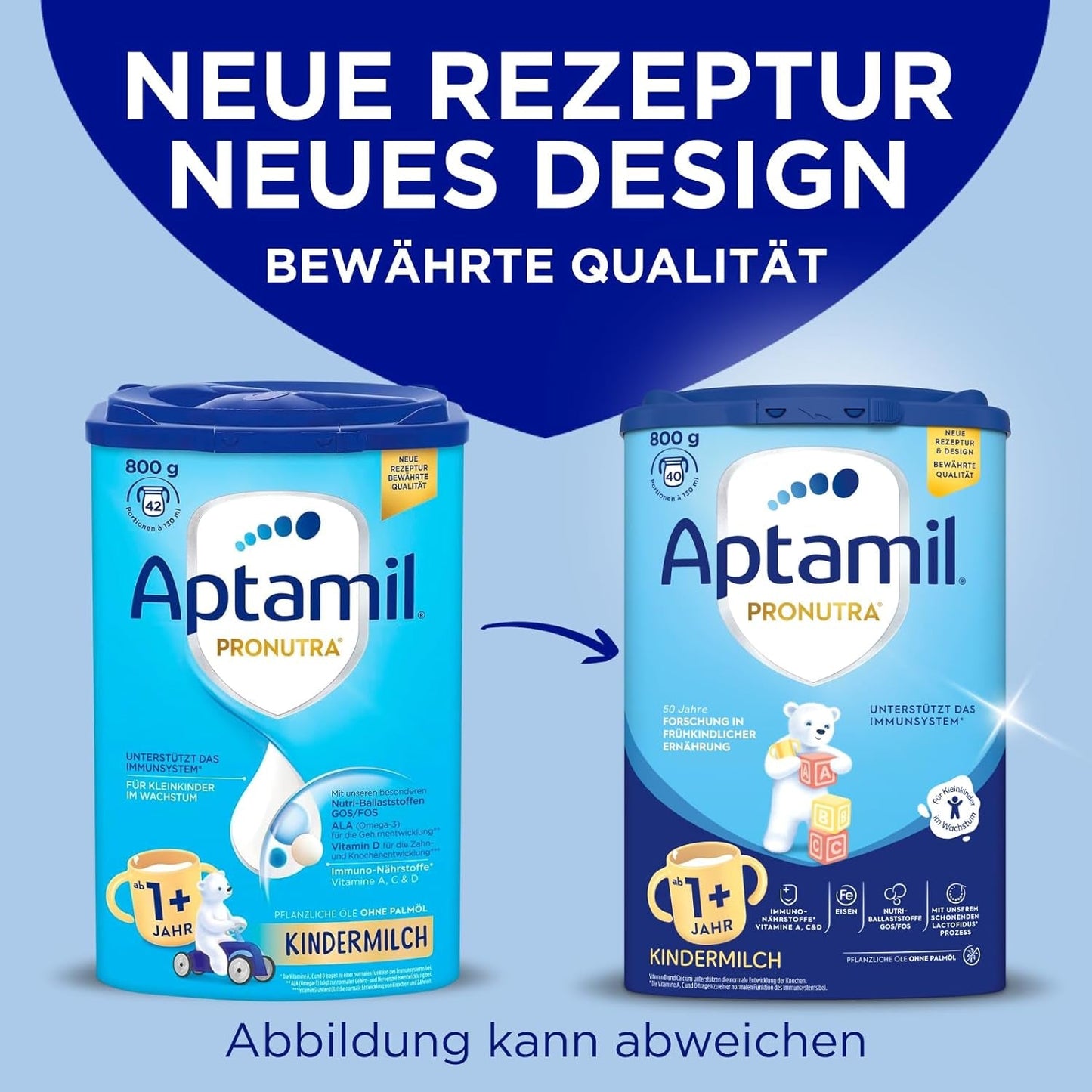 Aptamil Wachstumsmilch 1 Plus - Wachstumsmilch ab 1 Jahr - 800g