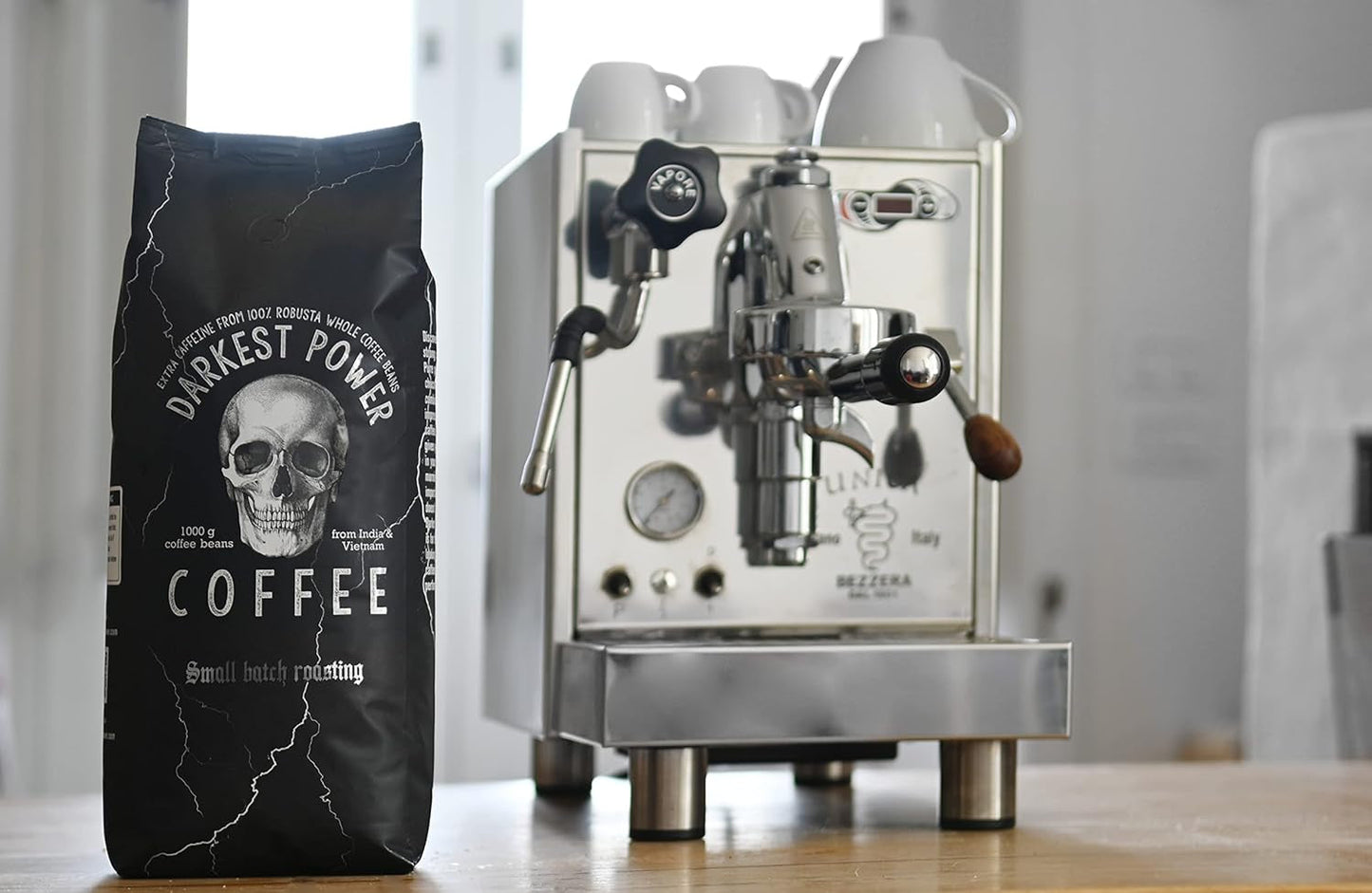 | Kaffeebohnen extra stark | Espresso 100 % Robusta | viel Koffein wenig Säure | 1000g ganze Kaffeebohnen | geigeint für Vollautomatik | mit Zufriedenheitsgarantie