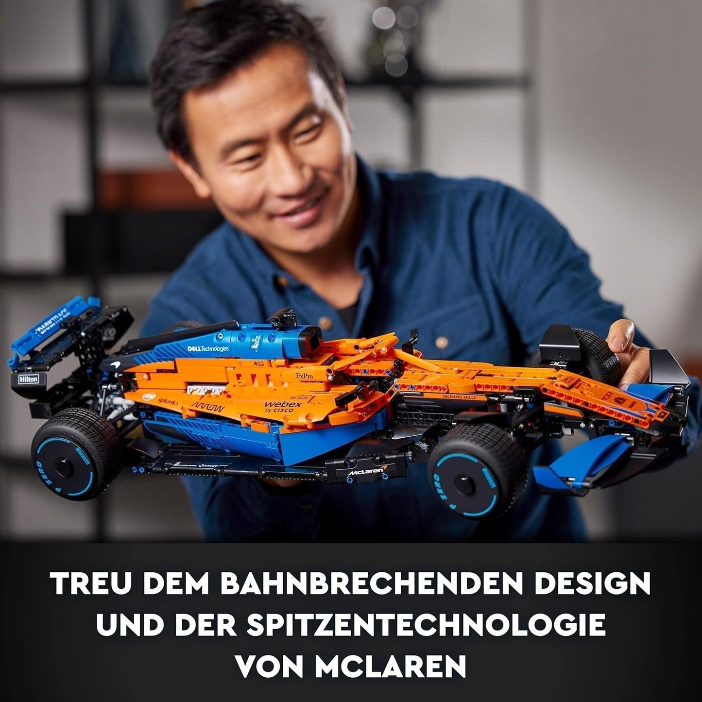 Lego Technic Mclaren Formel-1-Rennwagen – F1-Modell für Erwachsene mit V6-Motor und Lenkung – Geschenk für Motorsportfans und Sammler – 42141 Bausätze Besuchen Sie den LEGO-Store
