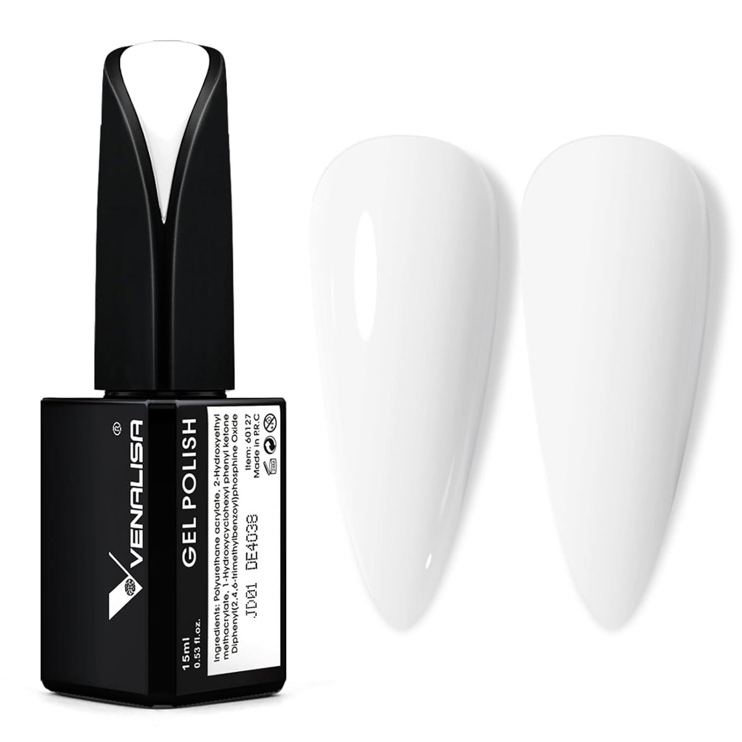 VENALISA Korallenorange UV-Nagellack, 15 ml, Gel-Nagellack für UV-Nagellampe, transparente Korallenorange-Gel-Nagellackmodelle für DIY-Nageldesign