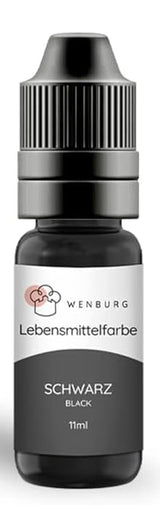 Wenburg Lebensmittelfarbe, Glitzer, 11 ml, konzentriert, hergestellt in der EU, flüssig. Zum Färben von Teig, Getränken, Aromen, Schleim – goldene Glitzer-Lebensmittelfarbe – goldene Kuchenfarbe – goldene Glitzer