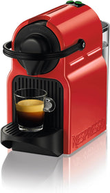 Krups Nespresso Inissia Espressomaschine – kompakte Espressomaschine für Kaffeekapseln, 19 bar Druck, schnelles Aufheizen in 25 Sekunden, Energiesparfunktion, 0,7 l Wassertank, rot, Modell YY5506FD