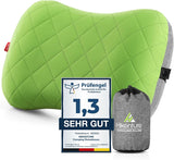 HIKENTURE Aufblasbares Camping-/Reisekissen mit abnehmbarem Kissenbezug, ergonomisches Kissen, bequemes Nackenkissen für Reisen/Outdoor, aufblasbares Reise-Nackenkissen (grün) ... Zervikale orthopädische Kissen Naty Shop Grüße