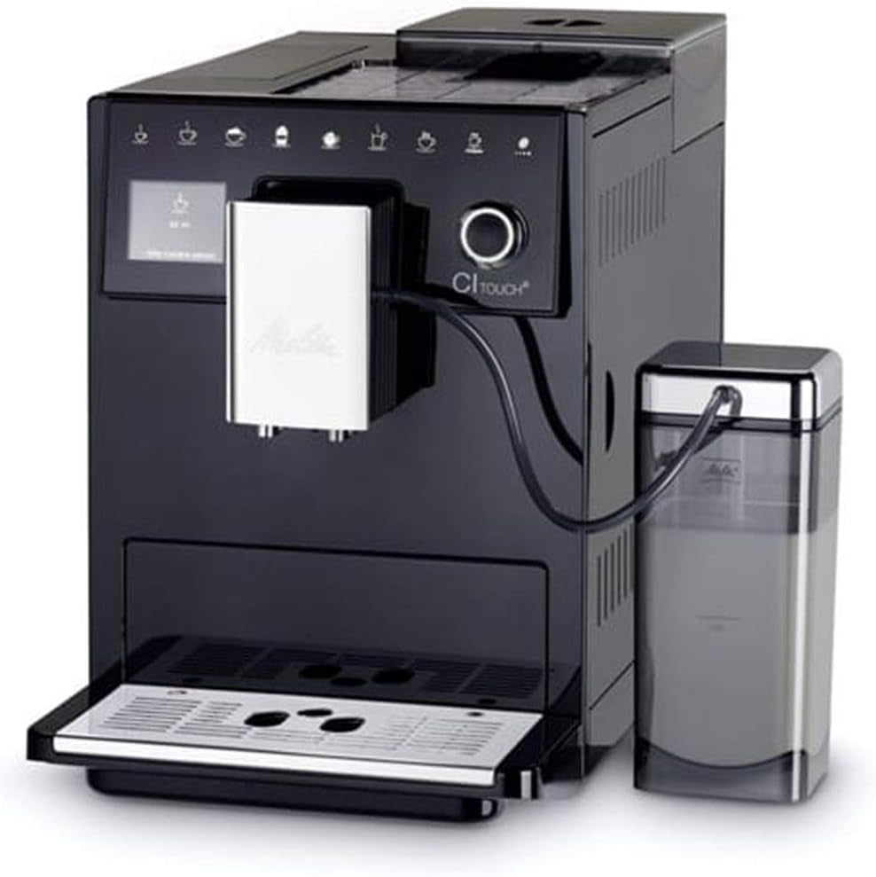 Melitta CI Touch – Espressovollautomat mit Milchsystem, Espressomaschine mit integrierter Kaffeemühle und Milchaufschäumer, z.B. für Espresso oder Cappuccino, silber