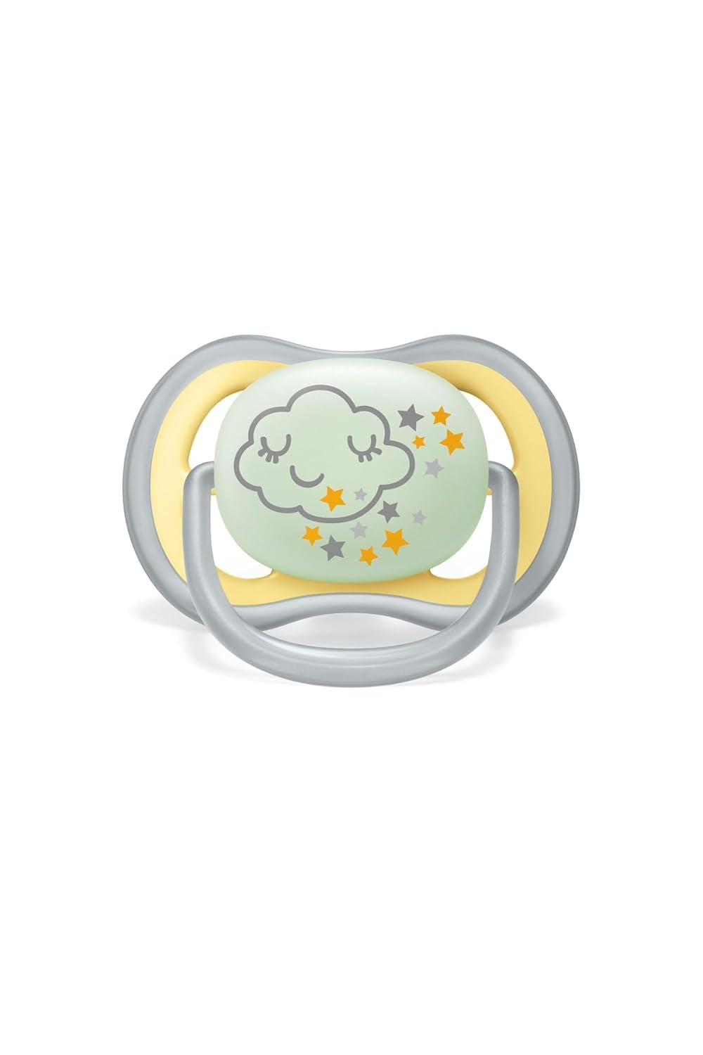 Philips AVENT Ultra Air Nachtschnuller für Babys ab 18 Monaten, leuchtet im Dunkeln, Doppelpack, Wolke/Tiger (Modell SCF376/01)