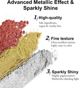 BISHENGYF Rose Gold Chrome Nail PowderNeue Upgrade Grosse Kapazitä Chrom PulverSuper-Spiegeleffekt Metall Mirror Chrome Powder –Neon Glassy Pearl Effect Glitter Nagelkunst Pulver Für DIY Salon