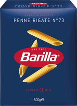 Pasta Barilla Classic Penne Rigate Nr. 73 aus hochwertigem Hartweizen, immer al dente (1 x 500 g)