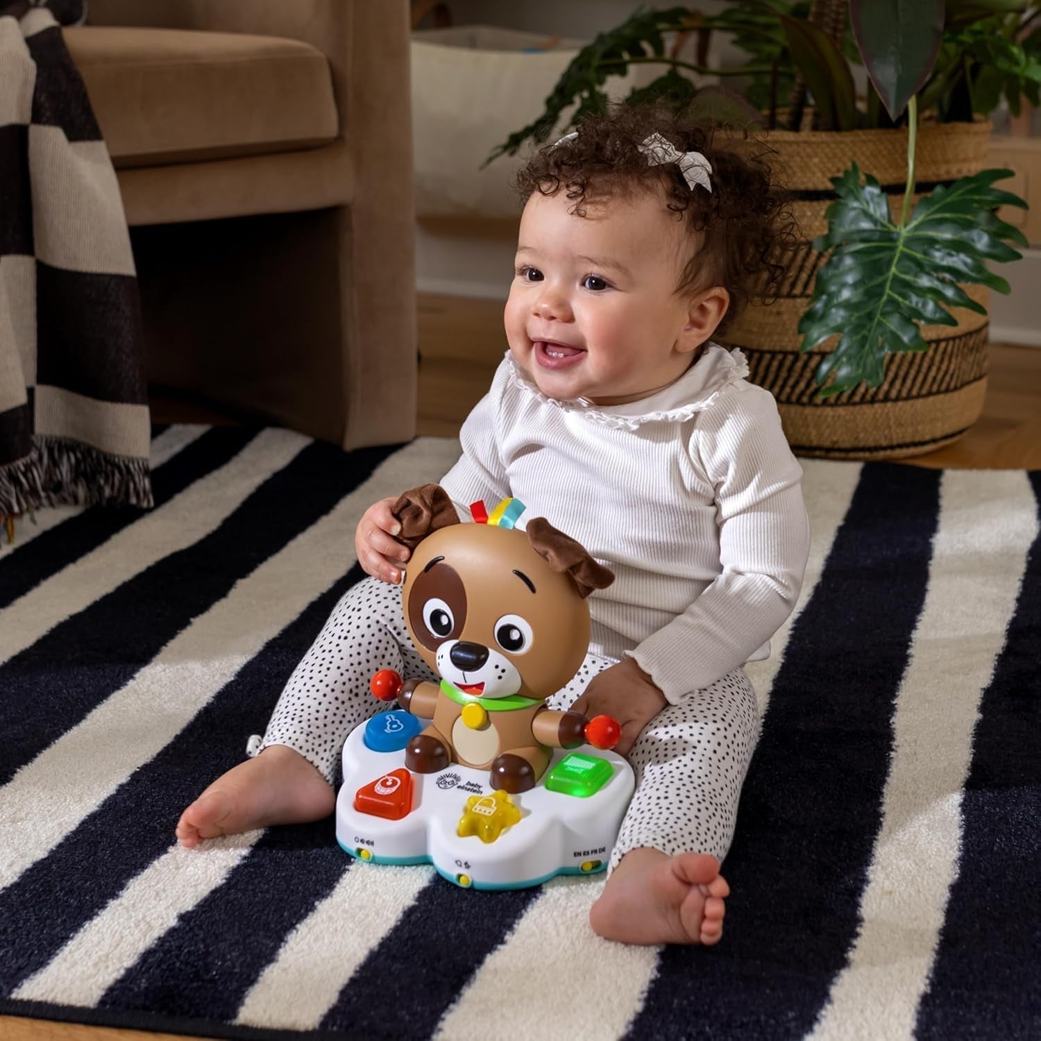Baby Einstein, Drum & Learn Dean Musikalisches Lernspielzeug – Multisensorisches Babyspielzeug, 2 Spielmodi, Farben, Formen und Instrumente, über 50 Geräusche, ab 6 Monaten Babyspielzeug Naty Shop