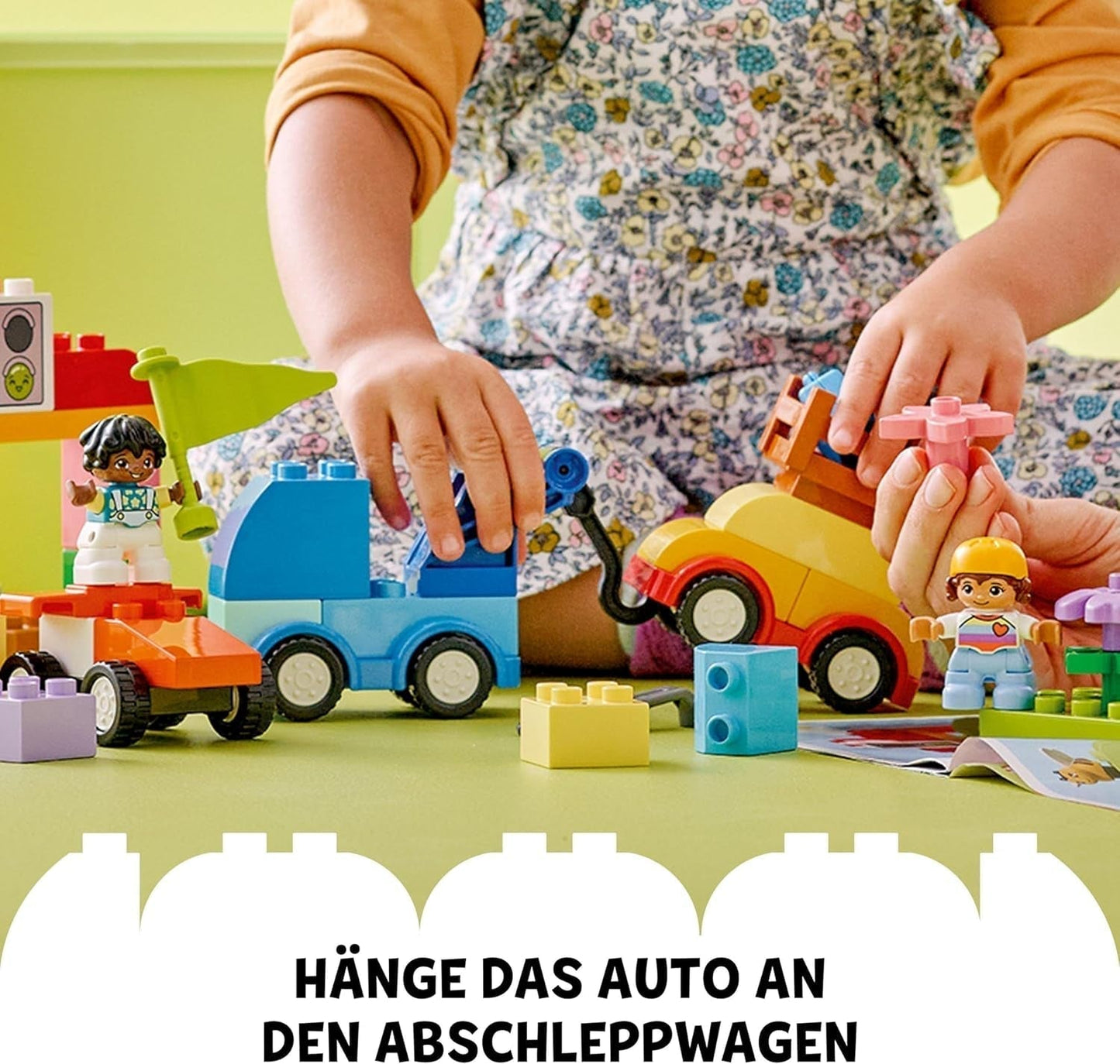 LEGO DUPLO Classic Brick Box Cars and Trucks, Fahrzeug-Spielset für Kinder ab 1,5 Jahren, kreatives Lernspielzeug, Autospielzeug und Rennwagen-Set 10439 Bausätze Besuchen Sie den LEGO-Store