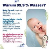 Kindii Water Care Feuchttücher – Aqua Baby Wipes – 100 % Viskose, 99,9 % Wasser, Grapefruit-Extrakt, Schalgröße 150 x 200, 100 % biologisch abbaubar, plastikfrei, Reinigungstücher für empfindliche Haut
