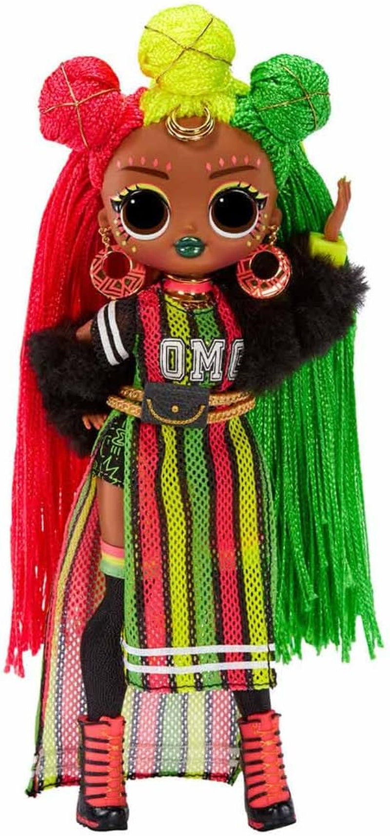 LOL Überraschung! OMG Queens Fashion Doll – SWAYS – 20 Überraschungen inklusive Outfit, Accessoires, Puppenständer und mehr – Sammlerstück – für Jungen und Mädchen ab 4 Jahren