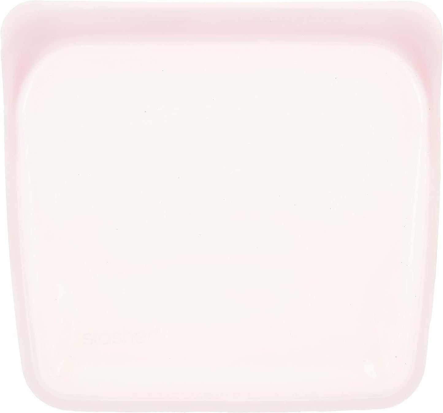 Stasher Bag, wiederverwendbar, Premium-Silikon-Lebensmittelbeutel, Sandwich-Beutel, transparent, langlebig, ofenspülmaschinenfest, gefriergeeignet, umweltfreundlich, auslaufsicher, 828 ml, Aufbewahrungsboxen für Lebensmittel, Naty Shop Rosenquarz