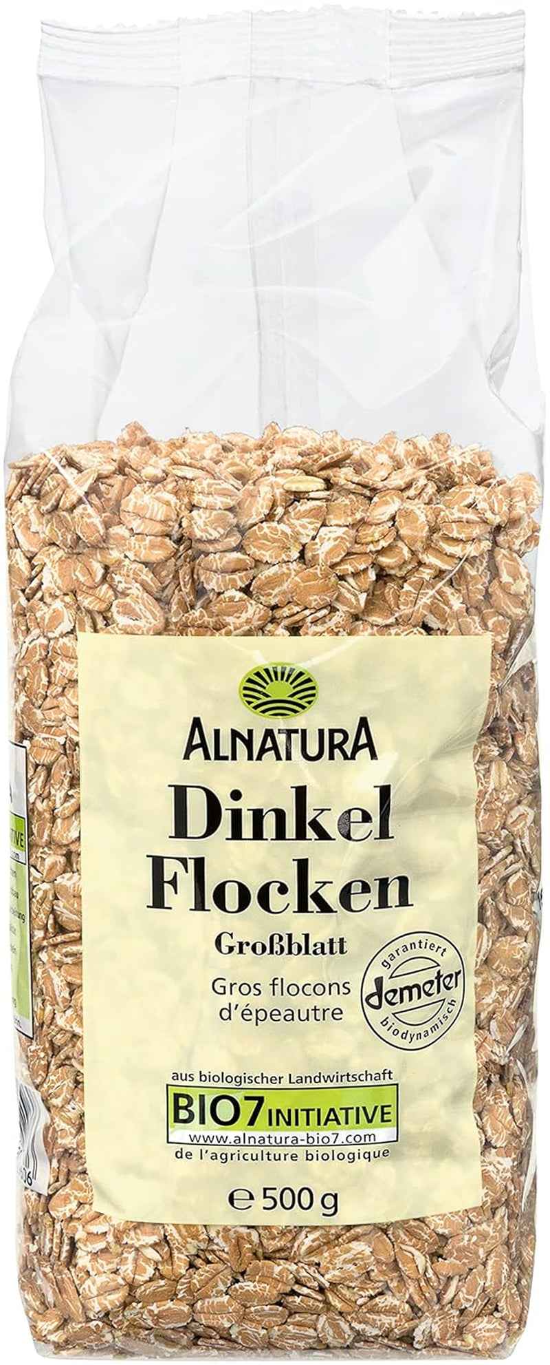 Bio Dinkelflocken Großblatt, 500G Getreide Naty Shop Standardtitel