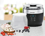 Rommelsbacher JG 1 Ersatzglas für Joghurt- und Frischkäsebereiter JG 80-1,2 Liter mit Deckel (2 Stück) Frischhaltedosen Naty Shop