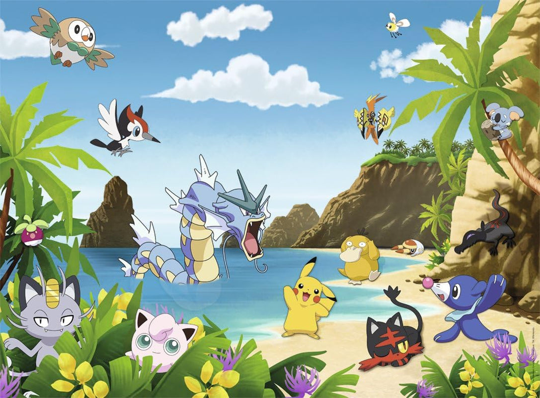 Ravensburger Puzzle für Kinder – 12840 Fang sie alle! - Pokémon-Puzzle für Kinder ab 8 Jahren, mit 200 Teilen im XXL-Puzzle-Naty-Shop-Format