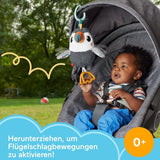 FISHER-PRICE Flap & Go Toucan – Kinderwagen-Plüschspielzeug fördert Feinmotorik und sensorische Fähigkeiten für Neugeborene ab der Geburt HNX66 Babyspielzeug Naty Shop