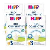 HiPP 3 Bio Combiotik (4 x 600g), Folgemilch ab 10 Monaten, mit natürlichen Milchsäurekulturen, Vitamin C und D, GOS, Omega-3 (DHA, ALA), in bester Bio-Qualität