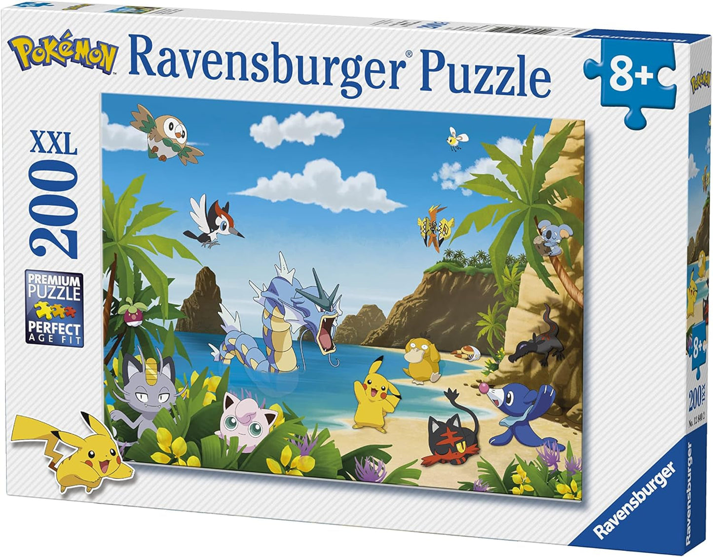 Ravensburger Puzzle für Kinder – 12840 Fang sie alle! - Pokémon-Puzzle für Kinder ab 8 Jahren, mit 200 Teilen im XXL-Puzzle-Naty-Shop-Format