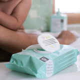 Suavinex Baby-Feuchttücher, 60 Stück, geeignet für atopische Haut, 96 % natürliche Inhaltsstoffe