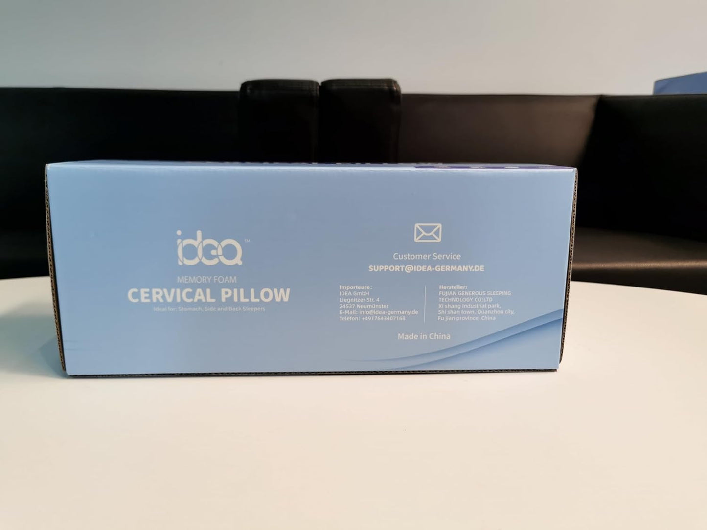 Nackenschmerzkissen, ergonomisches orthopädisches Nackenkissen, seitliches Rücken-Bauchkissen aus Memory-Schaum, Anti-Schnarch-Kissen für Männer und Frauen (62 x 34,5 x 12/8 cm). Orthopädische Nackenkissen von Naty Shop