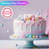 Essbarer Glitzer – 6 g Lebensmittelfarbpulver für Schokolade, Erdbeere, Muffins, Kuchen, Fondant (lila)