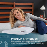 TEMPUR-PEDIC Tempur-Cloud Prohi-Kissen, Memory-Schaum, Weiß/Opulent Garden, King Standard-Kissen Naty Shop