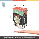 Nostalgic-Art Box mit Retro-Geschmack, 1,3 l, Good Cat Treats – Geschenkidee für Katzenbesitzer, im Vintage-Design, im Vintage-Design. Frischhaltedosen von Naty Shop
