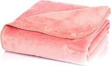 Glart bequeme Decke Blume des Lebens Pink-Ecru XL, 150X200 cm, extra flauschig als Sofadecke, Sofadecke, Yogadecke, Lebensdecke, Plüsch-Sofaüberwurf, Betten und Decken, Glart Uni-Altrosé 150 x 200 cm