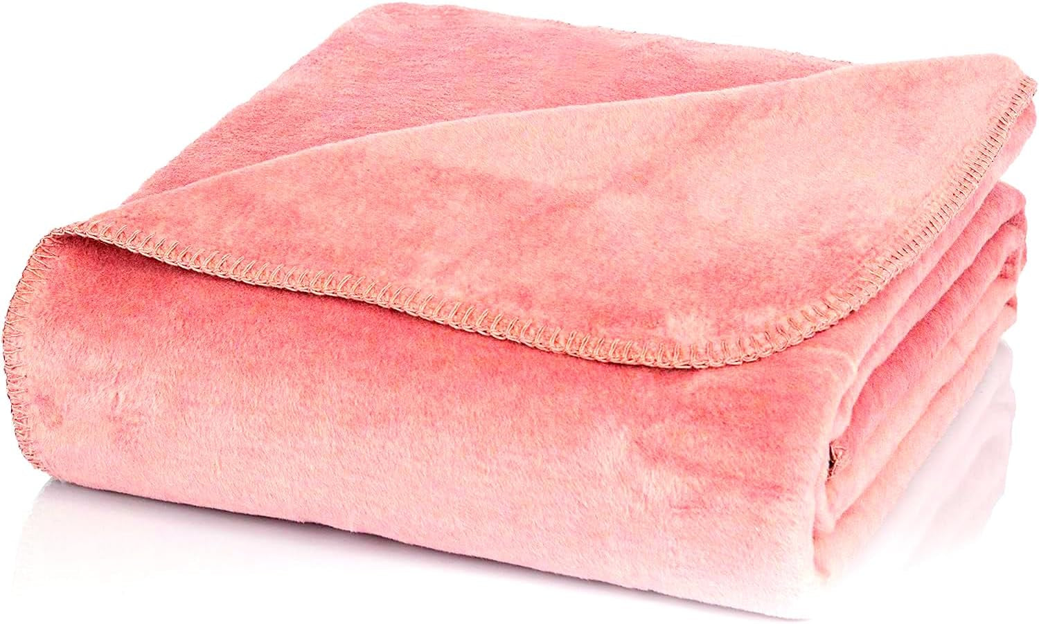 Glart bequeme Decke Blume des Lebens Pink-Ecru XL, 150X200 cm, extra flauschig als Sofadecke, Sofadecke, Yogadecke, Lebensdecke, Plüsch-Sofaüberwurf, Betten und Decken, Glart Uni-Altrosé 150 x 200 cm