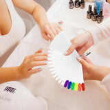 100 Nail-Art-Werkzeuge, Nail-Art-Schablonen, klarer runder Kopf und Ballett-Nagelkunst-Tools in natürlichen Farben, kommt mit 2 digitalen Glitzeraufklebern 1-100