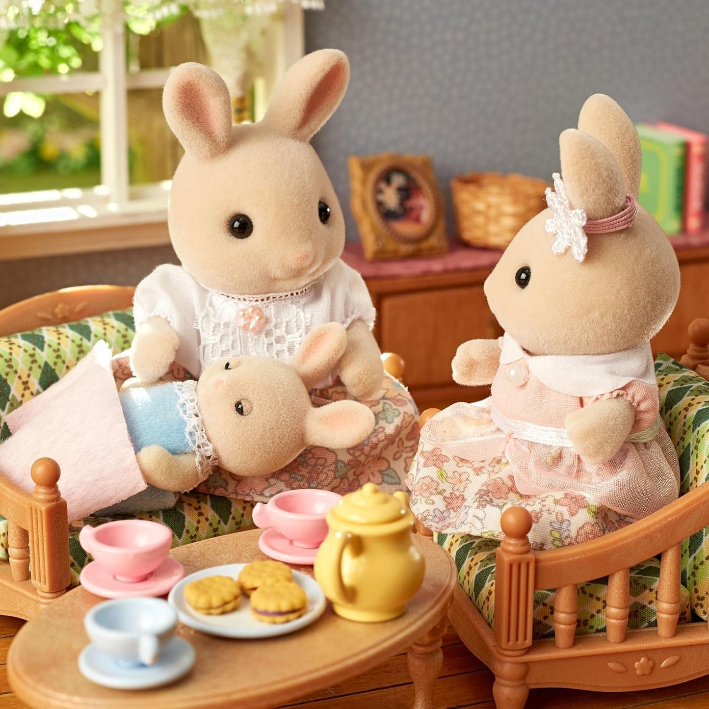 Sylvanian Families L5706 Milchhasenfamilie – Puppenhausfiguren Naty Shop Dolls