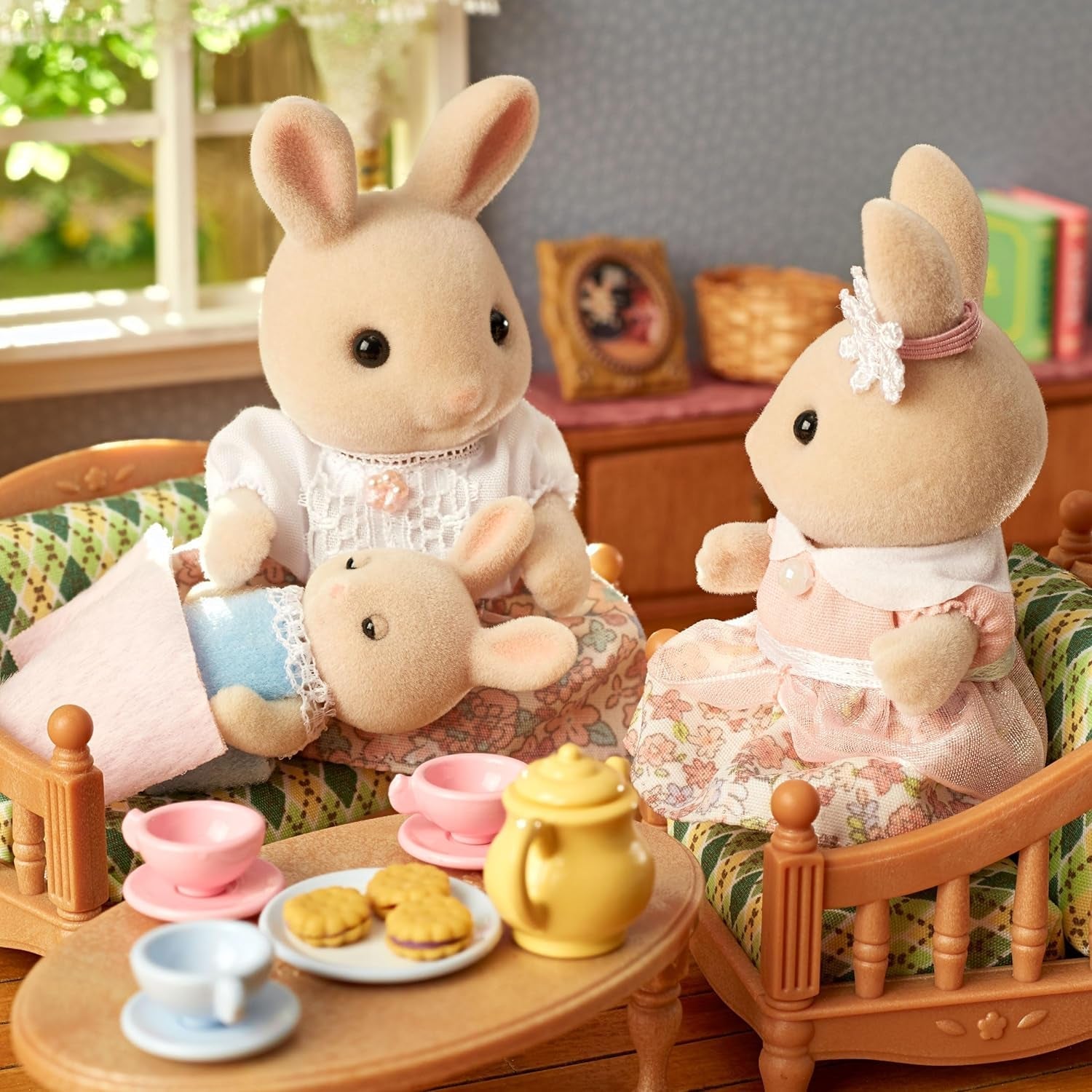Sylvanian Families L5706 Milchhasenfamilie – Puppenhausfiguren Naty Shop Dolls