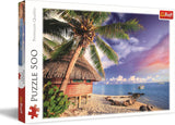 Trefl – Insel Bora-Bora – 500-teiliges Puzzle – DIY-Puzzle mit Urlaubsansicht, kreative Unterhaltung, Spaß, klassisches Puzzle für Erwachsene und Kinder ab 10 Jahren. Puzzle Naty Shop Standardtitel