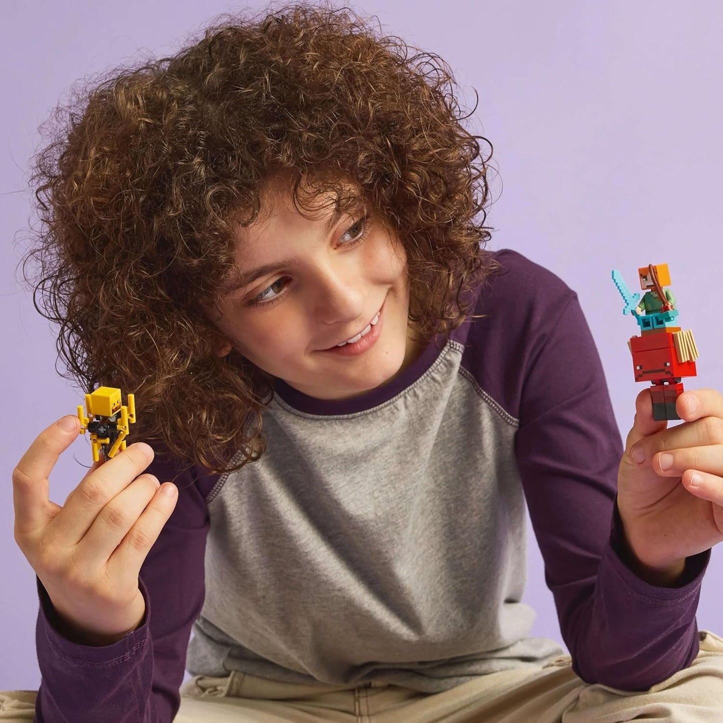 LEGO Minecraft Lava Duel of the Deep, Spielzeug für Videospielfans, Festung mit Minifiguren einschließlich Alex, Skeleton Wither, Lohe und Strider, Geschenk für Mädchen und Jungen ab 6 Jahren 21266 Bausets Beuche den LEGO-Store