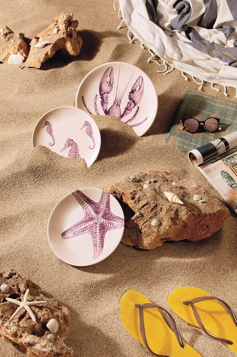 Excelsa Flora & Fauna Teller, Keramik, mehrfarbig