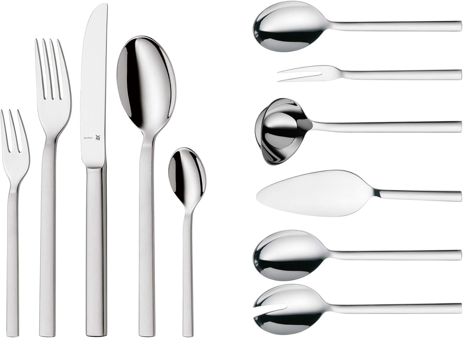 WMF Lyric plus Edelstahlbesteckset für 6 Personen, 30 oder 66 Teile Kitchen Naty Shop 66-Teilig