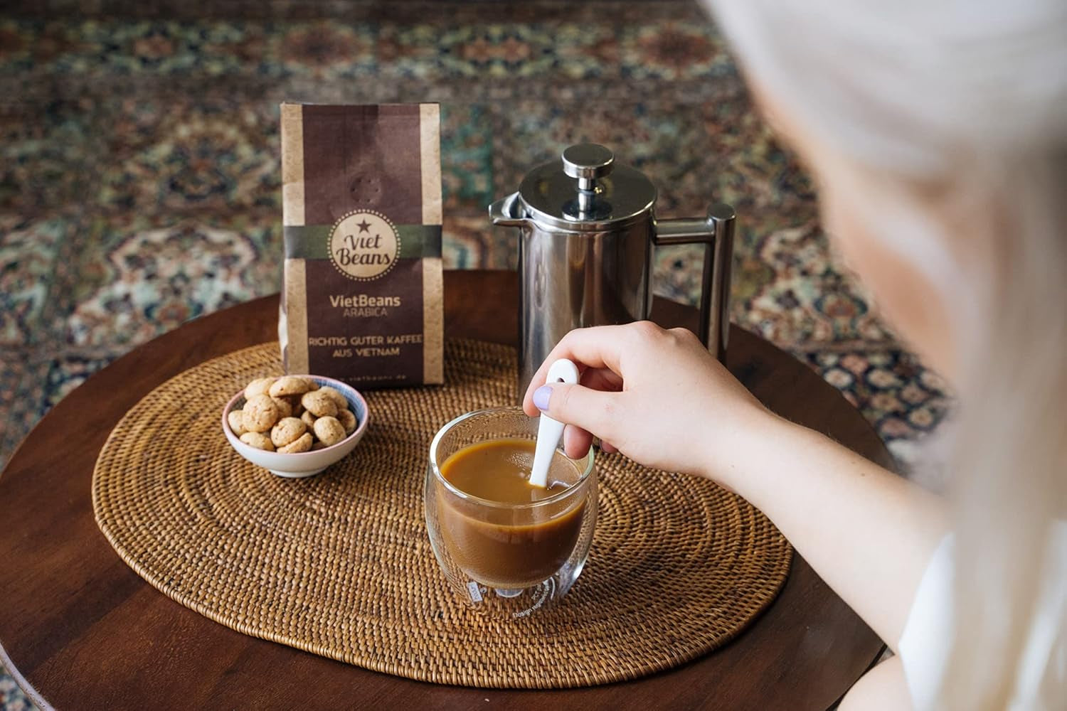 VietBeans 100% Robusta – Ganze Bohne – Kaffeespezialität aus Vietnam – Kräftig und würzig – 250g
