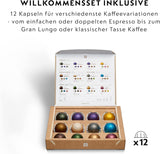 Espressomaschine mit Nespresso Krups Vertuo Pop Kapseln, Fassungsvermögen: 560 ml, automatische Kapselerkennung, One-Touch-System, 4 Tassengrößen, verkürzte Aufheizzeit, nachhaltig, Aqua Mint, XN9204