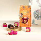 Venchi - Geschenkbox mit Murrine-Schokoladen-Himbeer-Pralinen, dunkle Schokolade, 288 g, glutenfrei, ohne künstliche Farbstoffe, ohne Konservierungsstoffe – perfekte Geschenkidee