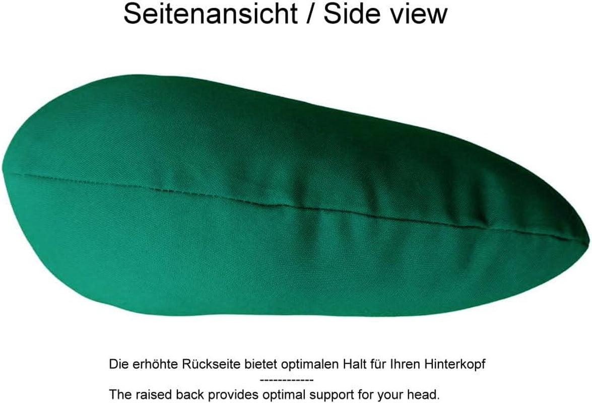 Lemos Home Nackenkissen mit Mikrofaserfüllung, Nackenstützkissen, bequemes Reisekissen für Flugzeug, Auto, Büro, ideal für Camping, Urlaub und Reise-Gadgets (Mintgrün)