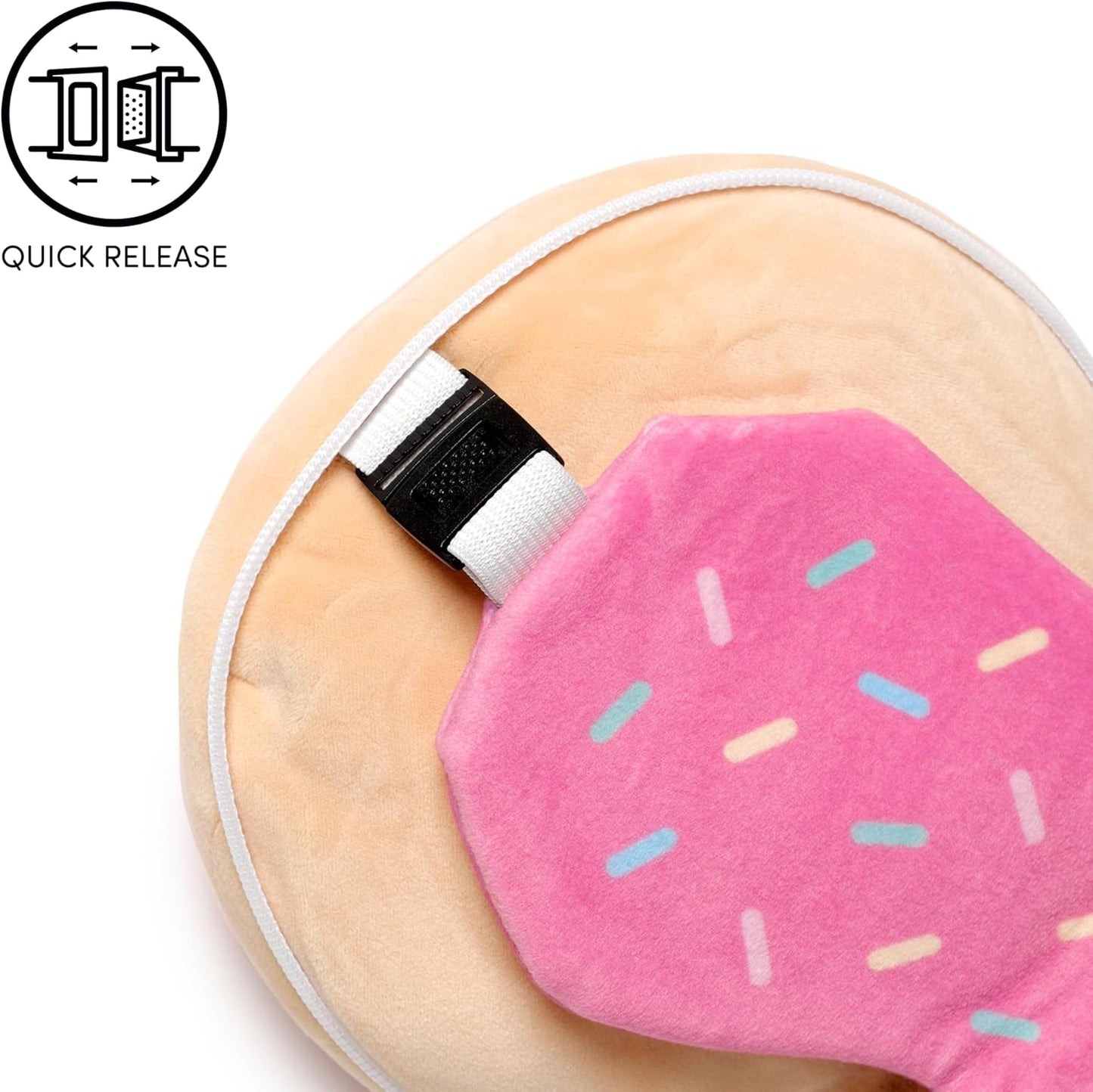 Puckator Reisekissen mit Relaxeazzz-Maske – Donut-Reisekissen Naty Shop