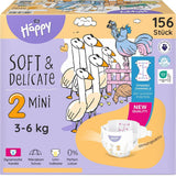 Bella Baby Happy Premium Windeln, Größe 6, Junior Extra, 15+ kg, 96 Stück, DERMATEST und OEKO-TEX Siegel, Einweg-Babywindeln