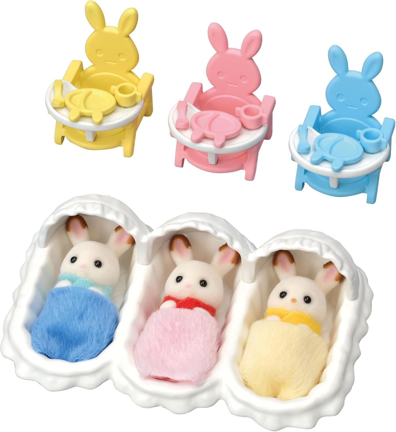 Sylvanian Families L5532 Starter-Set für Drillinge – Puppenhaus-Spielset Dolls Naty Shop Single