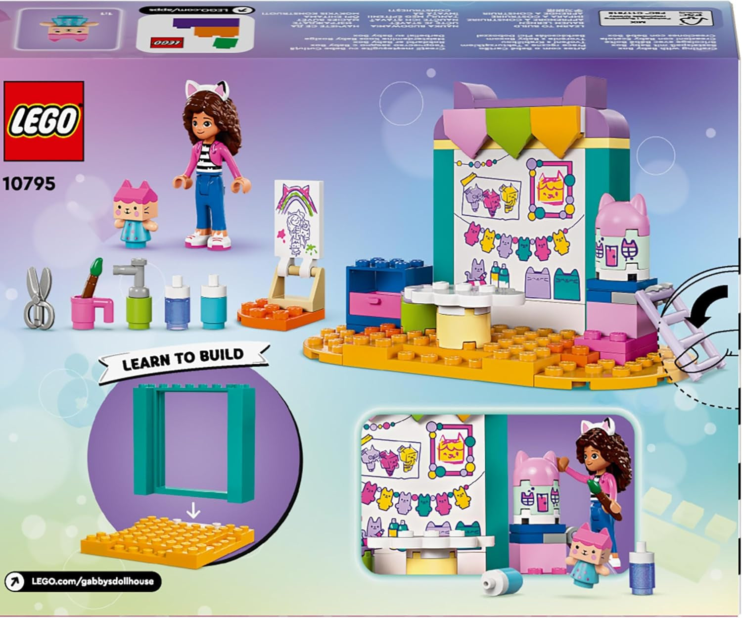 LEGO 4+ Gabbys Puppenhaus, Bastelspaß mit Babybox, Rollenspielset, kreatives Kunst- und Bastelset für Mädchen und Jungen ab 4 Jahren, Modellspielzeughaus 10795 Bausets Beuche den LEGO-Store
