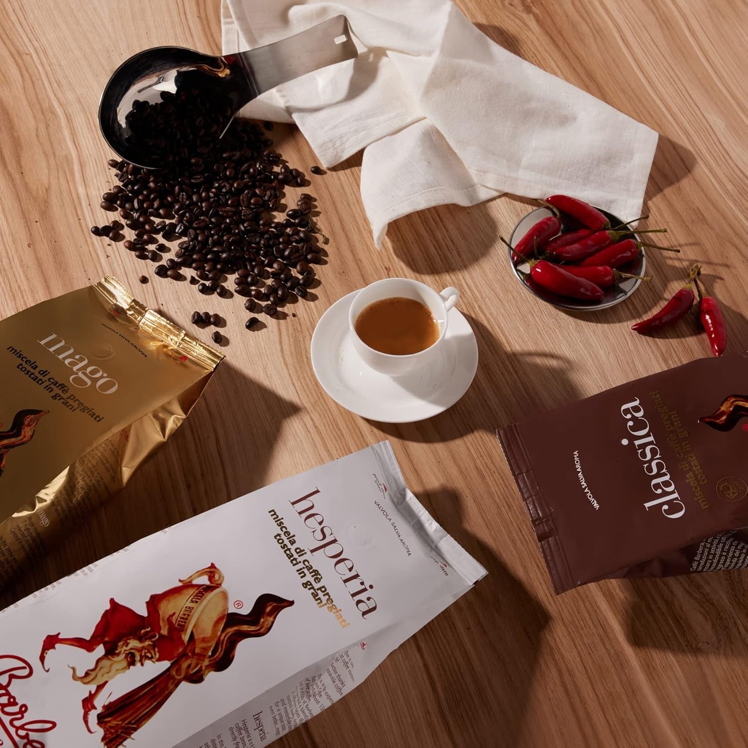 Caffè Barbera – Kaffeeset mit 3 Mischungen – 1870