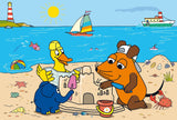 Schmidt Spiele 56212 Maus, gute Freunde, 3X24 Puzzleteile für Kinder, blau Puzzle Naty Shop